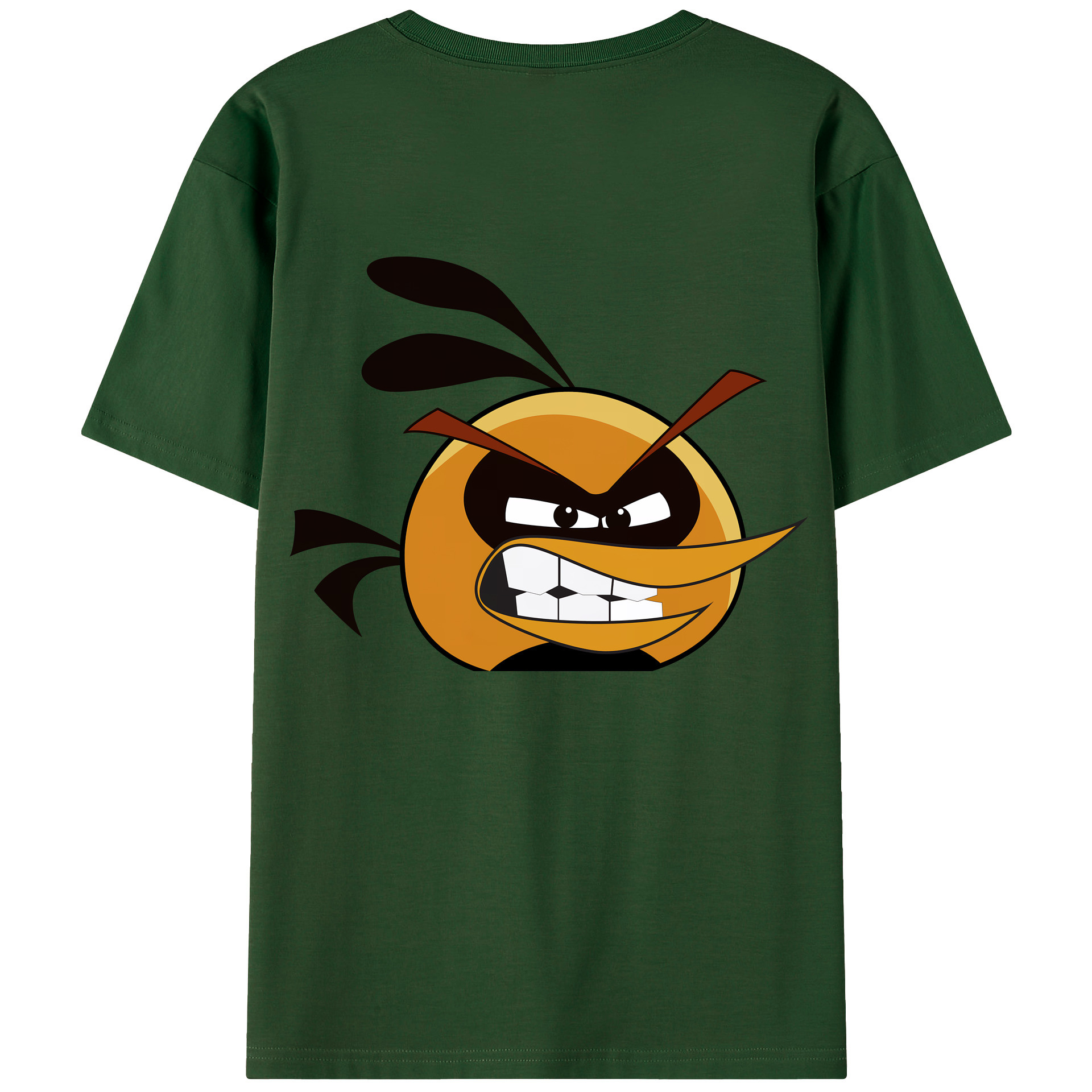 （画像用） Angry Birds アングリーバード 綿100％半袖Tシャツ（背面プリント）